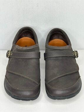 Merrell Dassie  Buckle  Slip On Leather Shoes Espresso Sz 8.5